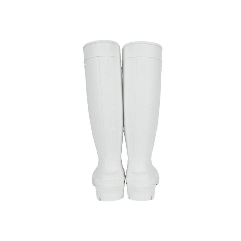 back-view-of-high-calf-white-non-slip-rubber-waterproof-work-boots